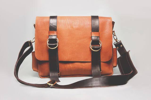 leren schooltas
